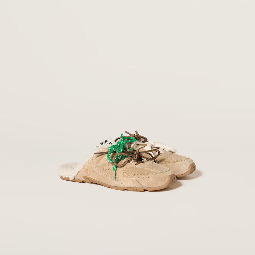 530 SL Mules – Bleached Leather & Shearling Edition (Écru)